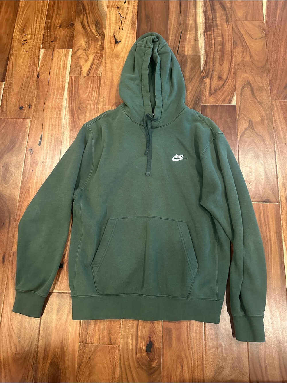 Nike Green Pullover Hoodie with White Swoosh